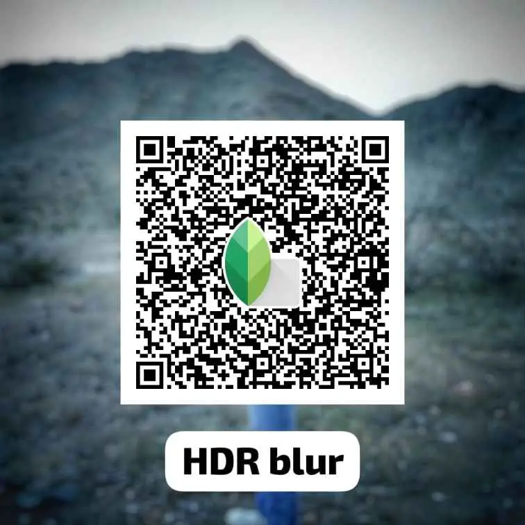 Blur Background Snapseed QR Code