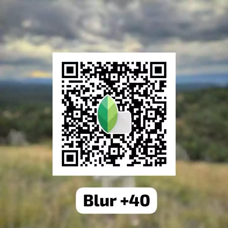 Blur Background Snapseed QR Code