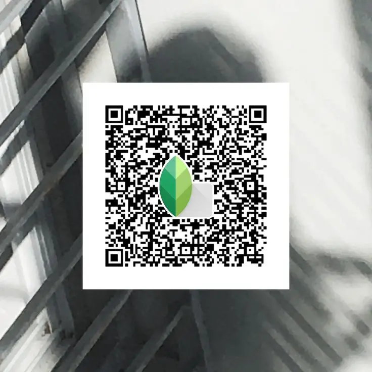 background snapseed qr code
