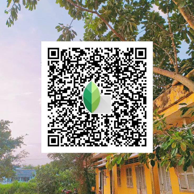 how to use snapseed qr code
