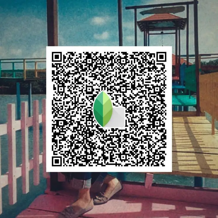 snapseed qr beach background
