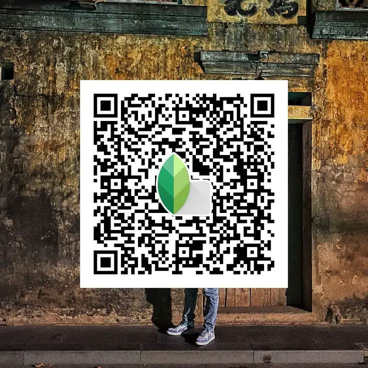 new snapseed qr code editing
