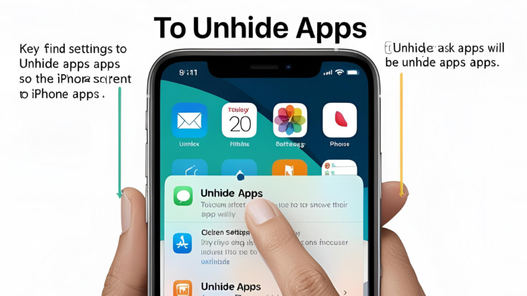 Unhiding Apps on iPhone